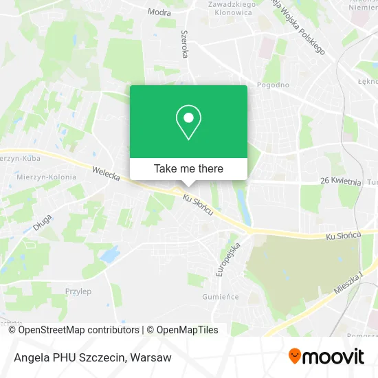Angela PHU Szczecin map