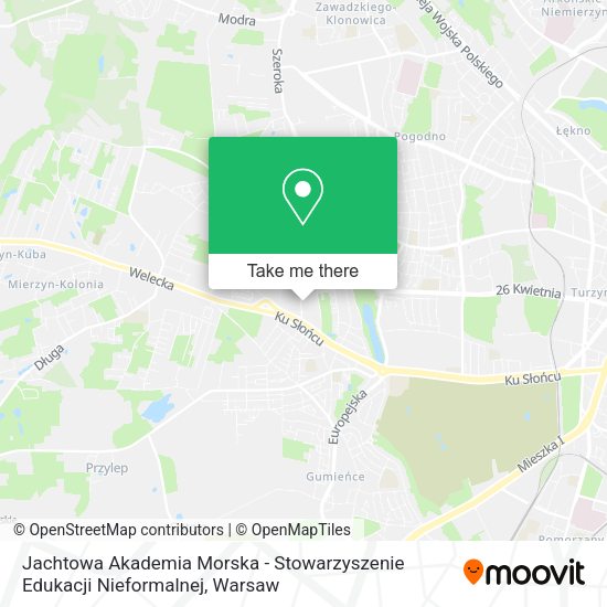 Jachtowa Akademia Morska - Stowarzyszenie Edukacji Nieformalnej map