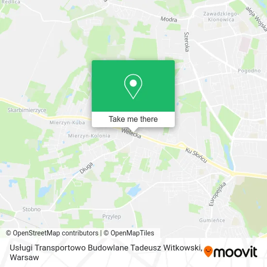 Usługi Transportowo Budowlane Tadeusz Witkowski map