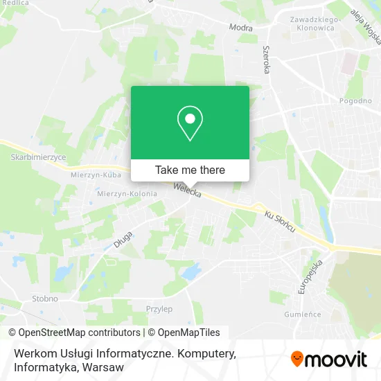 Карта Werkom Usługi Informatyczne. Komputery, Informatyka