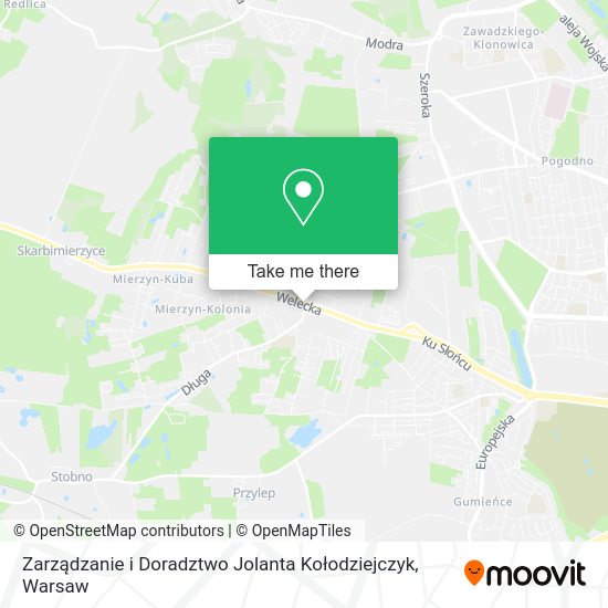 Zarządzanie i Doradztwo Jolanta Kołodziejczyk map