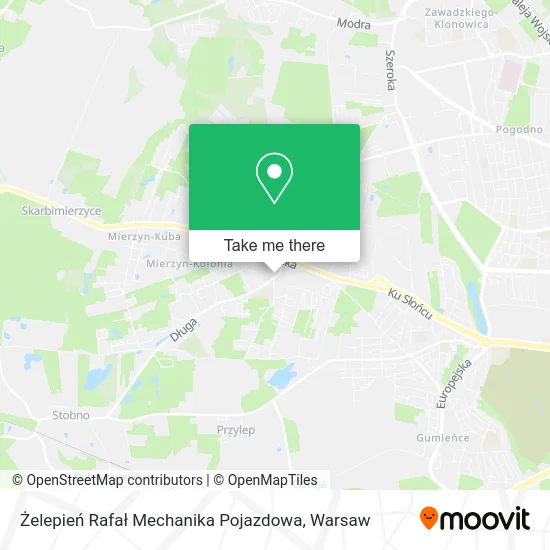 Żelepień Rafał Mechanika Pojazdowa map