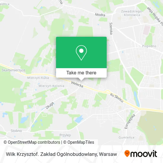Wilk Krzysztof. Zakład Ogólnobudowlany map