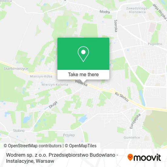 Wodrem sp. z o.o. Przedsiębiorstwo Budowlano - Instalacyjne map