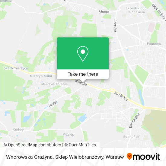 Карта Wnorowska Grażyna. Sklep Wielobranżowy