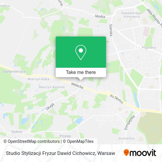 Studio Stylizacji Fryzur Dawid Cichowicz map