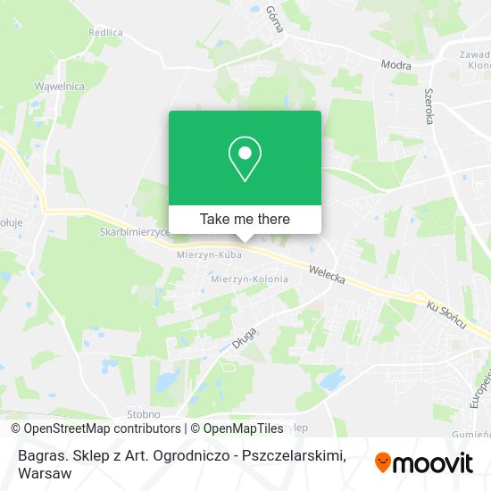 Bagras. Sklep z Art. Ogrodniczo - Pszczelarskimi map