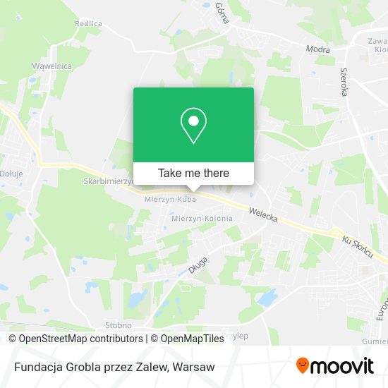 Fundacja Grobla przez Zalew map