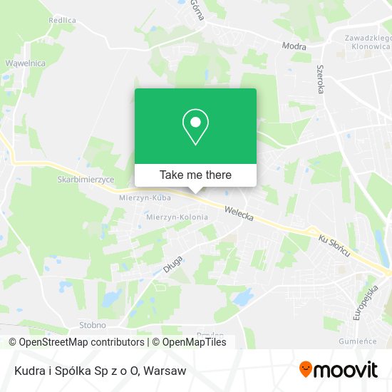 Kudra i Spólka Sp z o O map