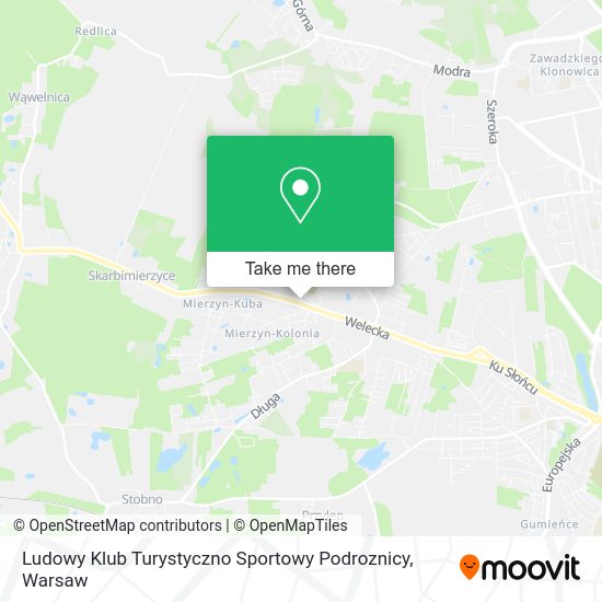 Ludowy Klub Turystyczno Sportowy Podroznicy map