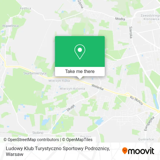 Ludowy Klub Turystyczno Sportowy Podroznicy map