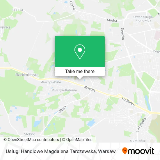 Usługi Handlowe Magdalena Tarczewska map