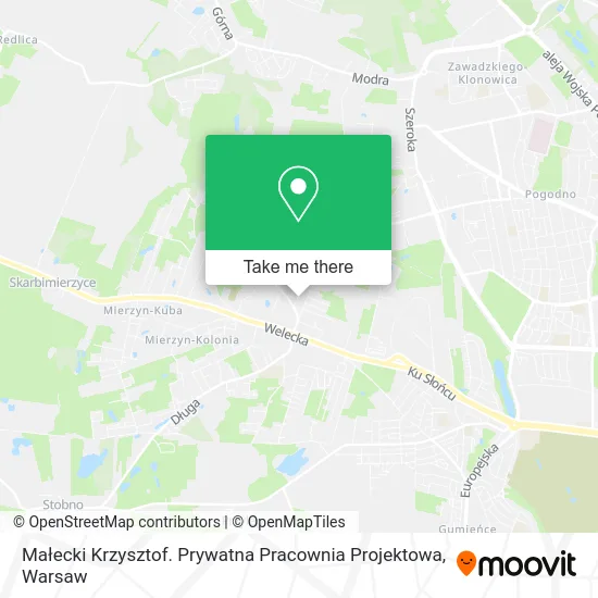 Małecki Krzysztof. Prywatna Pracownia Projektowa map