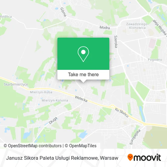 Janusz Sikora Paleta Usługi Reklamowe map