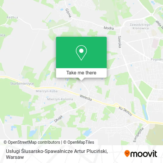 Usługi Ślusarsko-Spawalnicze Artur Pluciński map