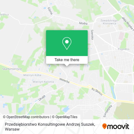 Przedsiębiorstwo Konsultingowe Andrzej Suszek map