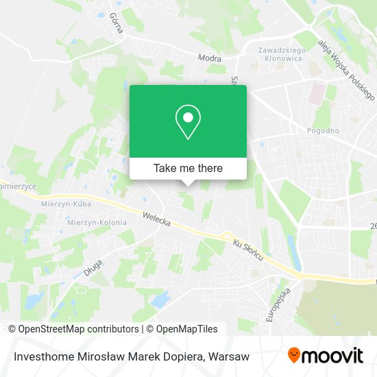 Investhome Mirosław Marek Dopiera map