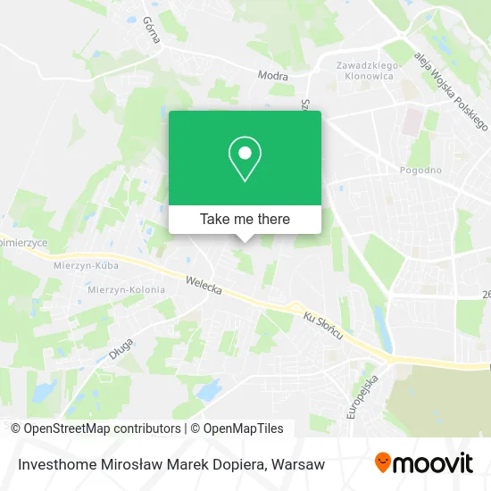 Investhome Mirosław Marek Dopiera map