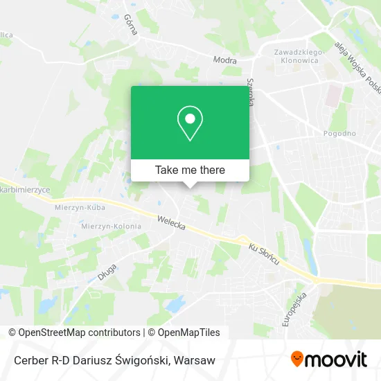 Cerber R-D Dariusz Świgoński map