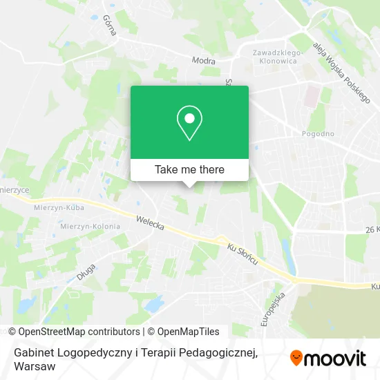 Gabinet Logopedyczny i Terapii Pedagogicznej map