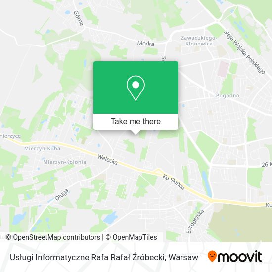 Usługi Informatyczne Rafa Rafał Źróbecki map