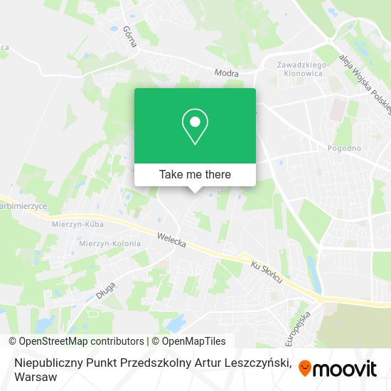 Niepubliczny Punkt Przedszkolny Artur Leszczyński map