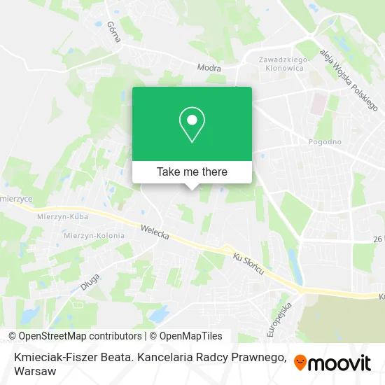 Kmieciak-Fiszer Beata. Kancelaria Radcy Prawnego map
