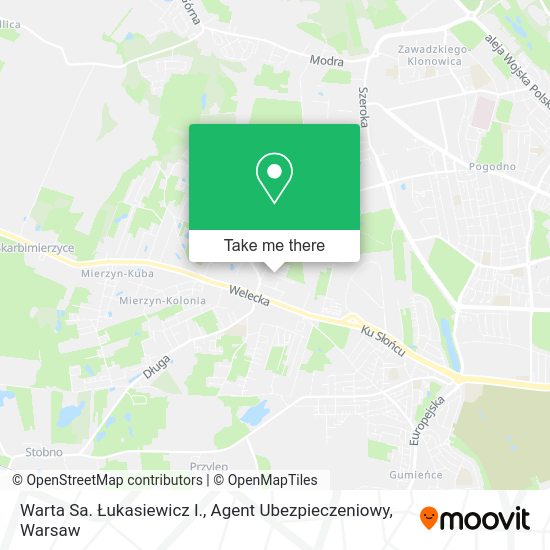 Warta Sa. Łukasiewicz I., Agent Ubezpieczeniowy map