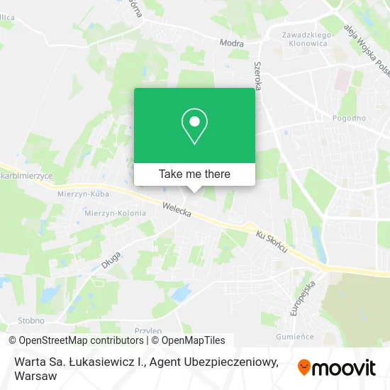 Warta Sa. Łukasiewicz I., Agent Ubezpieczeniowy map