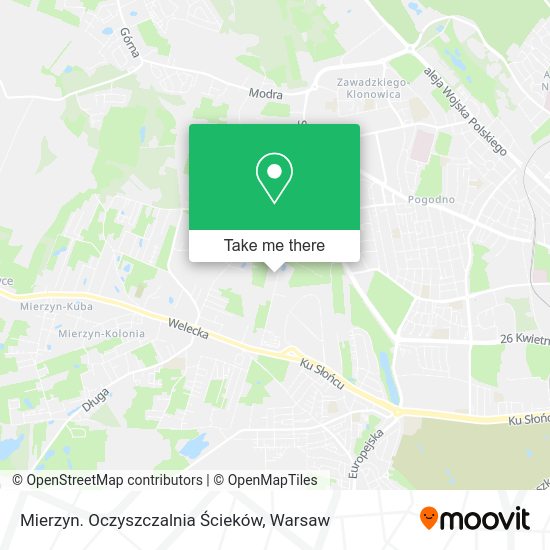 Mierzyn. Oczyszczalnia Ścieków map