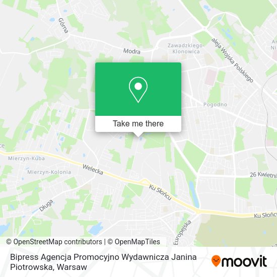 Bipress Agencja Promocyjno Wydawnicza Janina Piotrowska map