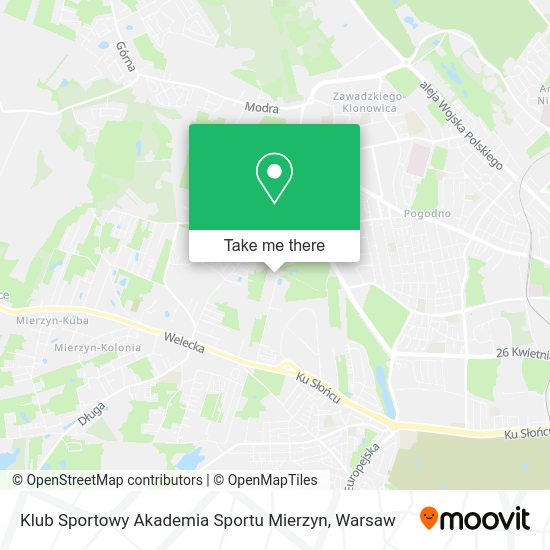 Klub Sportowy Akademia Sportu Mierzyn map