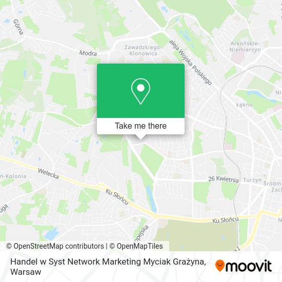 Handel w Syst Network Marketing Myciak Grażyna map