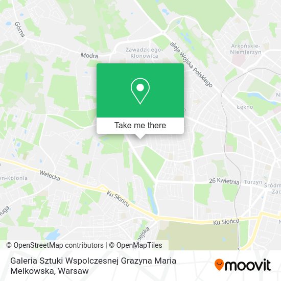 Galeria Sztuki Wspolczesnej Grazyna Maria Melkowska map