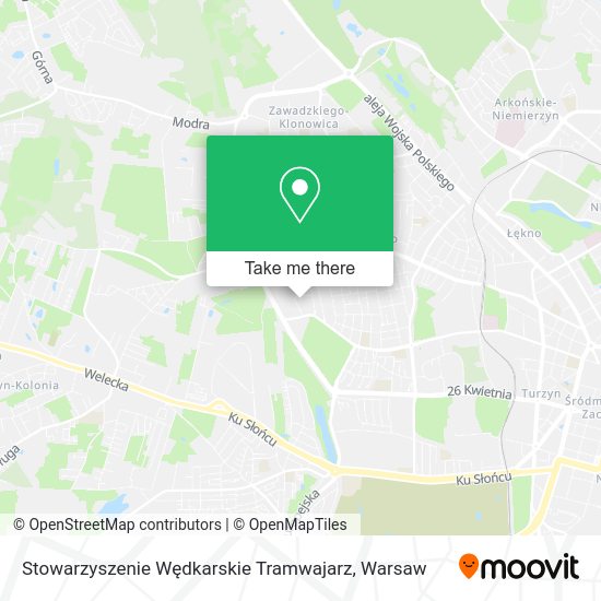 Stowarzyszenie Wędkarskie Tramwajarz map