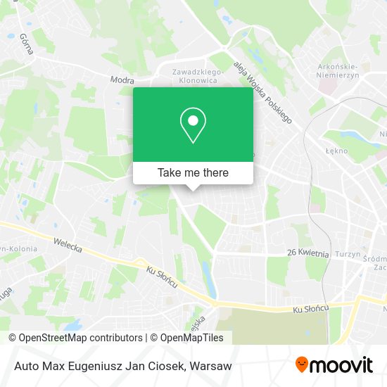 Auto Max Eugeniusz Jan Ciosek map