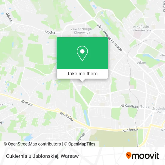 Карта Cukiernia u Jablonskiej