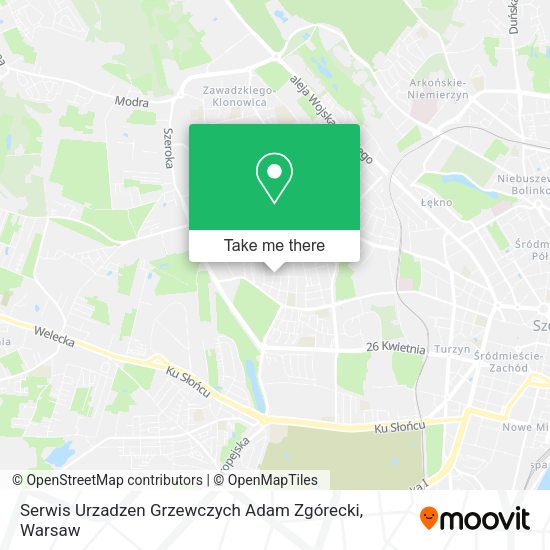 Карта Serwis Urzadzen Grzewczych Adam Zgórecki