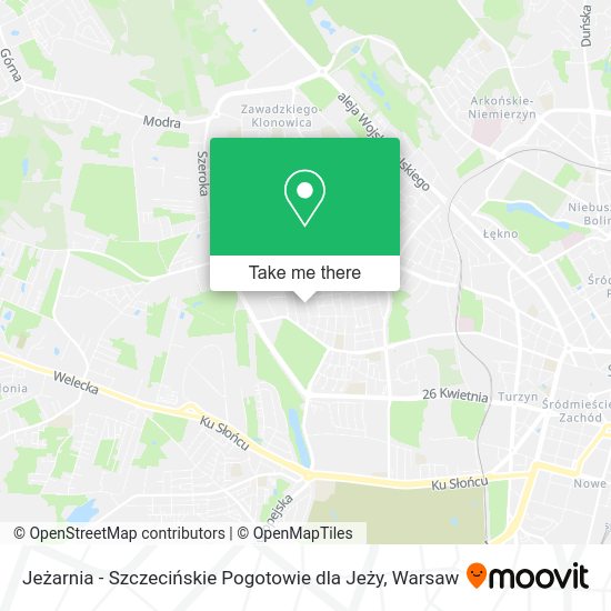 Jeżarnia - Szczecińskie Pogotowie dla Jeży map