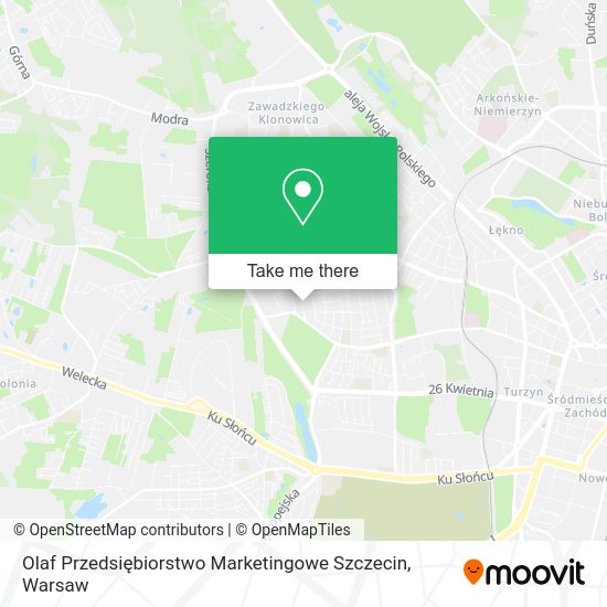 Карта Olaf Przedsiębiorstwo Marketingowe Szczecin