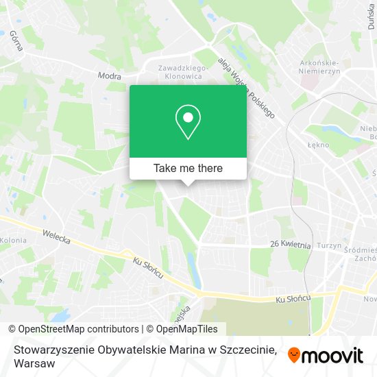 Stowarzyszenie Obywatelskie Marina w Szczecinie map