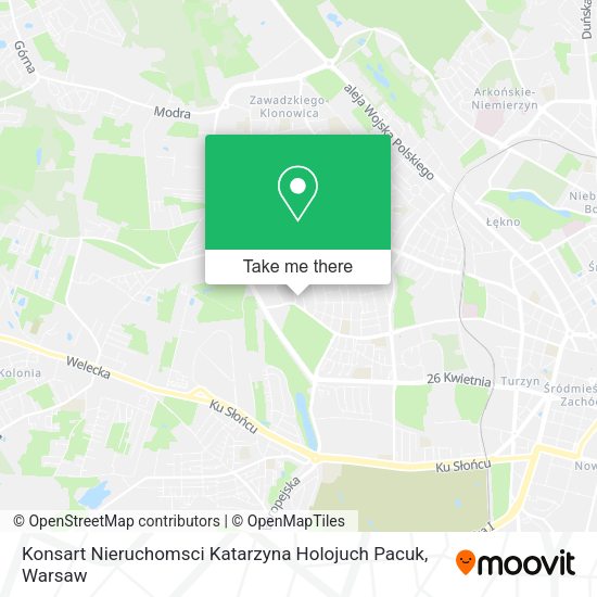 Konsart Nieruchomsci Katarzyna Holojuch Pacuk map