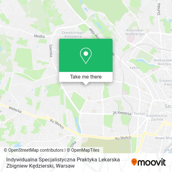 Indywidualna Specjalistyczna Praktyka Lekarska Zbigniew Kędzierski map