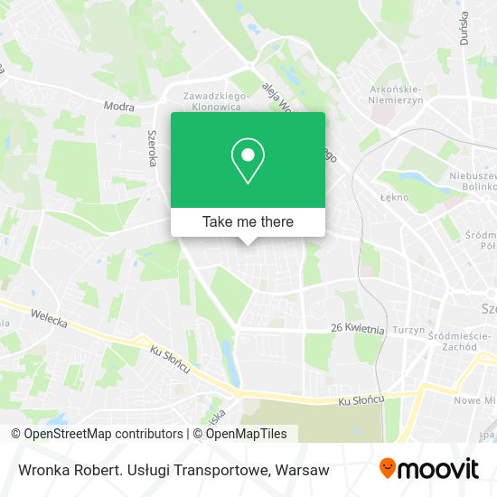 Wronka Robert. Usługi Transportowe map