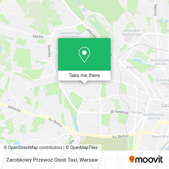 Zarobkowy Przewoz Osob Taxi map