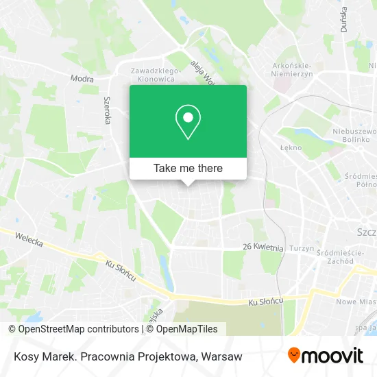 Карта Kosy Marek. Pracownia Projektowa