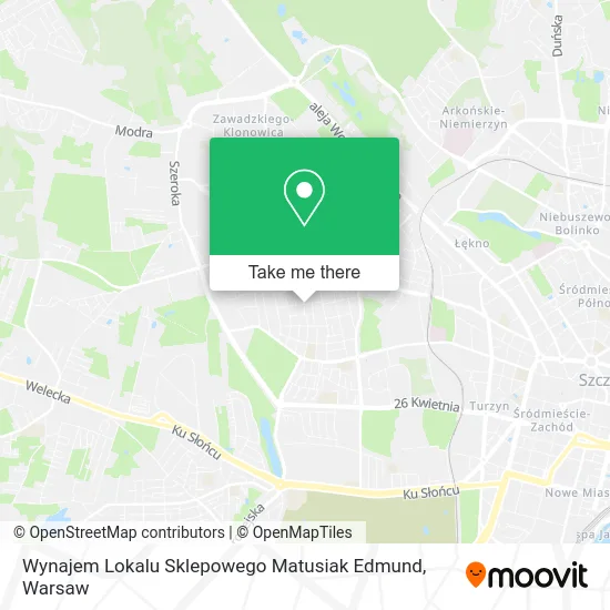 Wynajem Lokalu Sklepowego Matusiak Edmund map