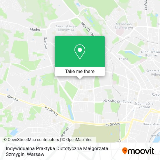 Indywidualna Praktyka Dietetyczna Małgorzata Szmygin map