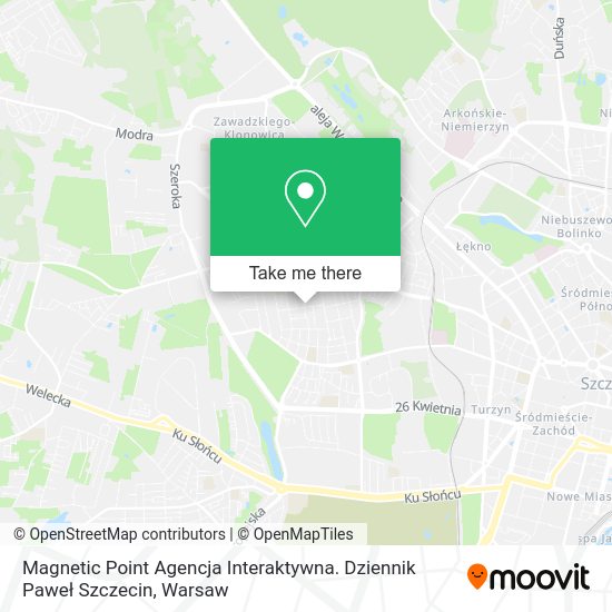 Карта Magnetic Point Agencja Interaktywna. Dziennik Paweł Szczecin