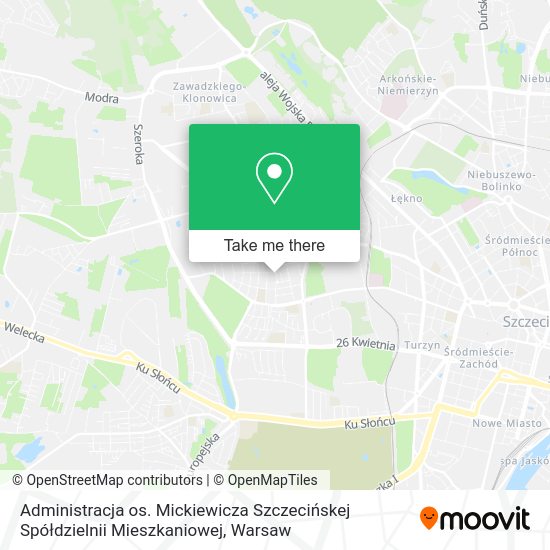 Administracja os. Mickiewicza Szczecińskej Spółdzielnii Mieszkaniowej map